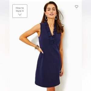 Lilly Pulitzer Tisbury Shift Dress - Navy NWT!!
